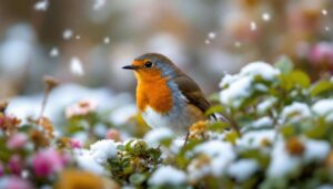 Rotkehlchen im Garten: Dieses Winterfutter, das die meisten vergessen, das es jedoch den ganzen Winter über bleiben lässt.