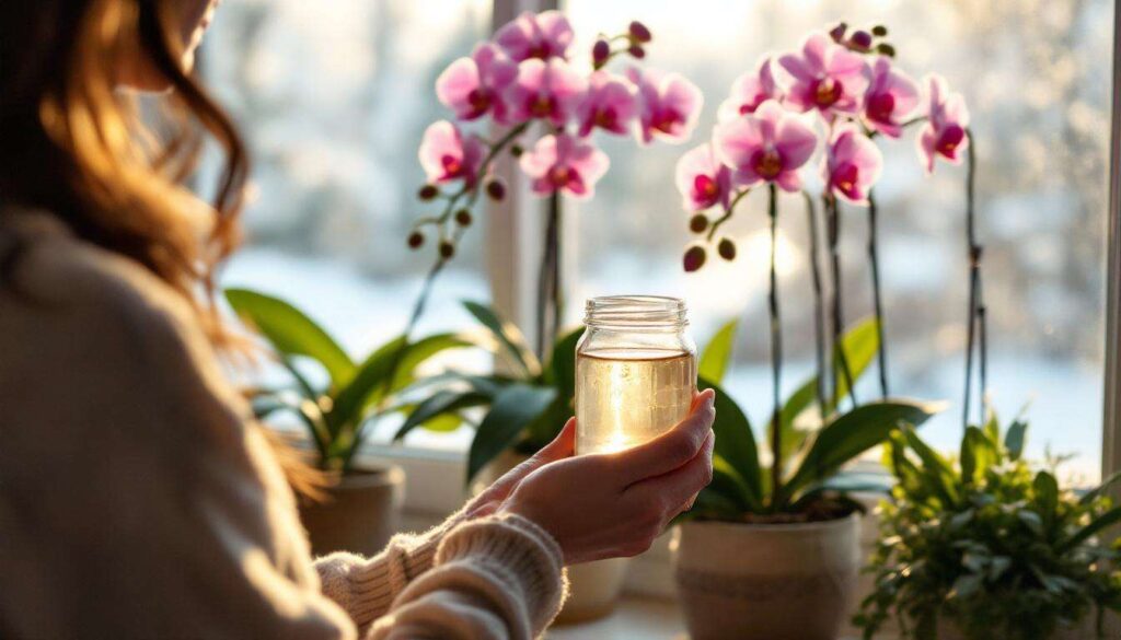 Im Winter musst du deine Orchideen mit diesem Hausmittel aus der Küche gießen, damit sie besonders schön blühen