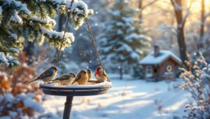 Wie man Vögeln im Winter helfen kann
