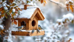 Vogelfutterspender basteln: Mit diesen DIY-Anleitungen hilfst du Vögeln im Garten durch die Kälte