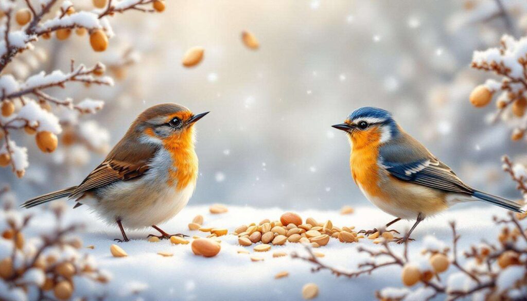 Kältehilfe für Vögel: So füttern Sie die Gartenbewohner bei Schnee richtig