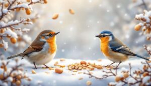 Kältehilfe für Vögel: So füttern Sie die Gartenbewohner bei Schnee richtig