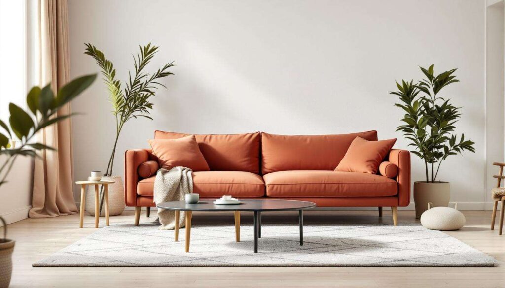 Lust auf frische Farbe im Wohnzimmer? Bei Jysk gibt’s jetzt das Terrakotta-Scandi-Sofa